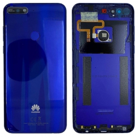 Huawei Y7 2018 coperchio batteria posteriore (blu) (usato grade C, originale)