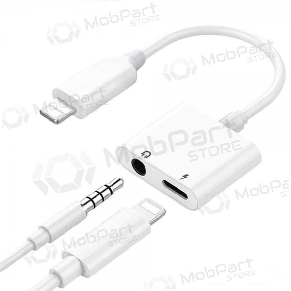 Adattatore bluetooth ADP13 iš Lightning į Lightning + 3,5mm (bianca)