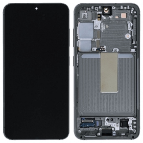 Samsung Galaxy S23 schermo / display (verde) (con una cornice) (originale)