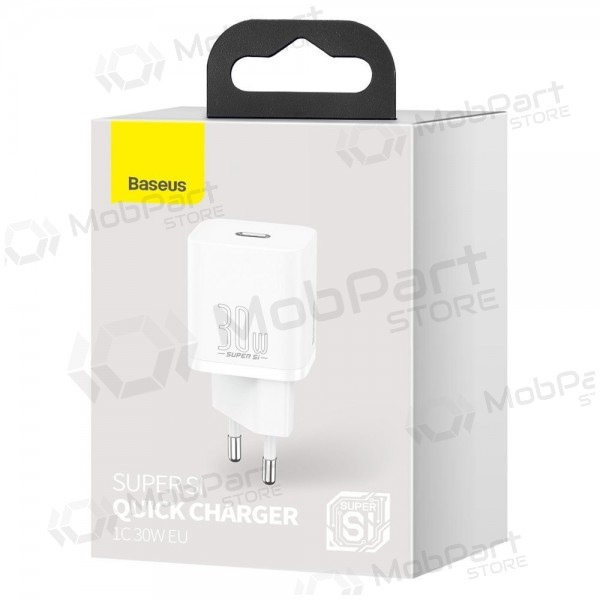 Caricatore buitinis Baseus Super Si 30W bianca CCSUP-J02