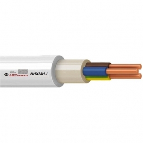 Cavo di energia Lietkabelis NHXMH-J 3x1.5 mm² di rame XLPE CPR Cca conduttore solido.