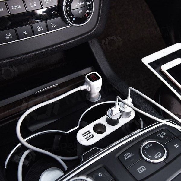 Caricatore per auto - šakotuvas Hoco Z13 2xUSB 3xconnector Caricatore per auto - šakotuvas Hoco Z13 2xUSB 3xconnector