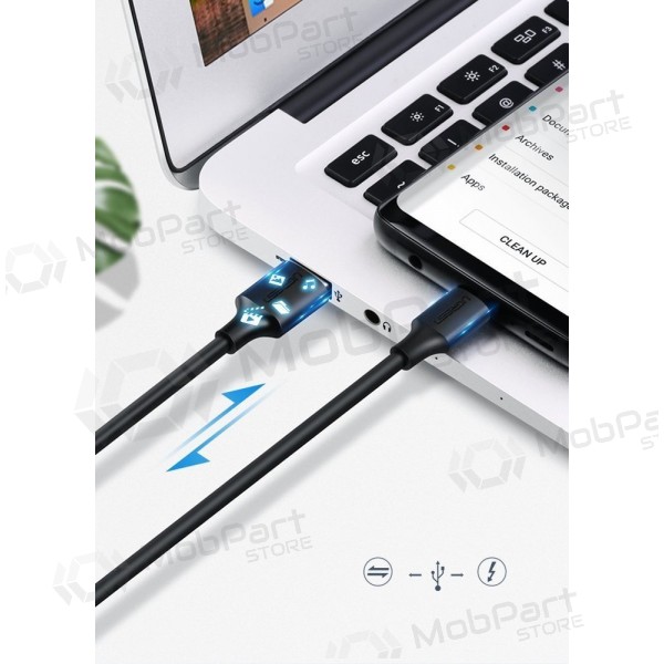 USB cavo Ugreen US287 USB to USB-C 3A 1.5m nero