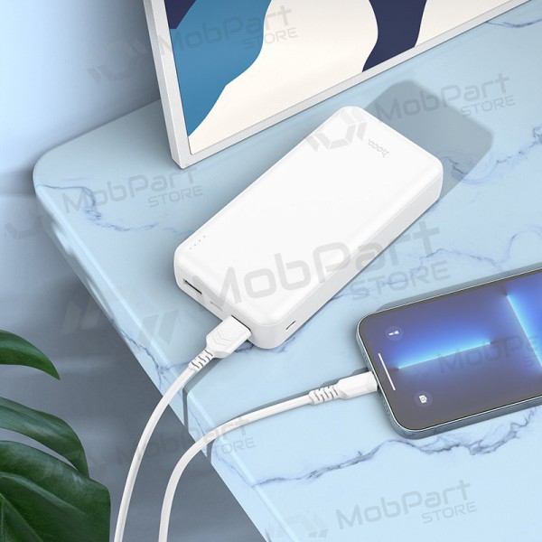 Batteria esterna Power Bank Hoco J100A 2xUSB-A 20000mAh bianco