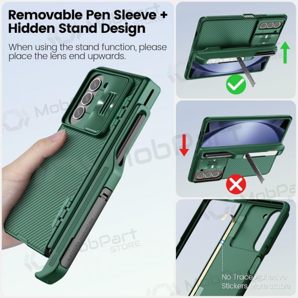 Samsung Galaxy Z Fold4 custodia „Nillkin CamShield Pro“ (verde) Samsung Galaxy Z Fold4 custodia „Nillkin CamShield Pro“ (verde)