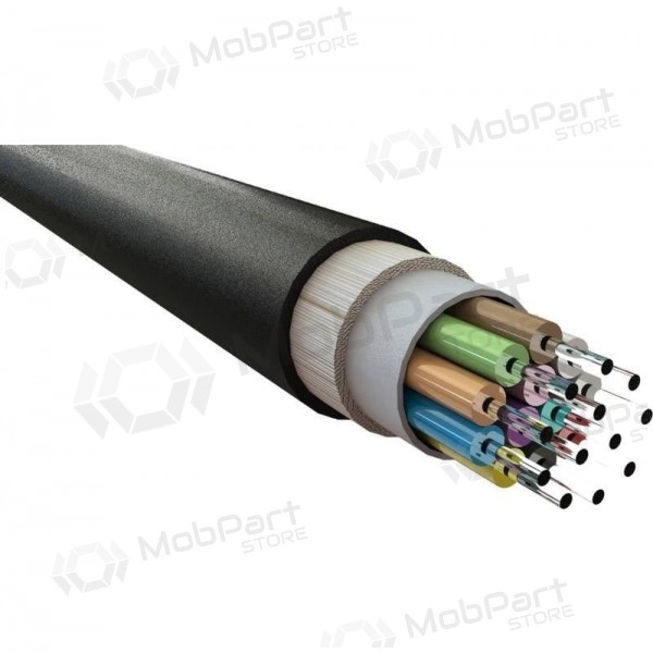 Cavo ottico Excel 205-302 12 fibre monomodale OS2 9/125 G652D LSZH CPR Dca resistente ai raggi UV 1000 N.