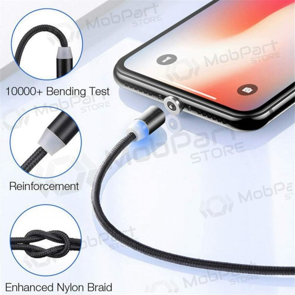 USB cavo Magnetic microUSB 1.0m (nero)