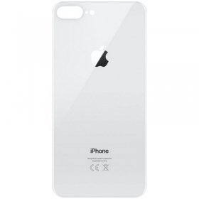 Apple iPhone 8 Plus coperchio batteria posteriore (d'argento) (bigger hole for camera)