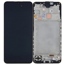 Samsung Galaxy A16 4G schermo / display (nero) (con una cornice) (originale)