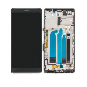 Sony i3312 / i4312 L3 2019 schermo / display (nero) (con una cornice) (usato grade A, originale)