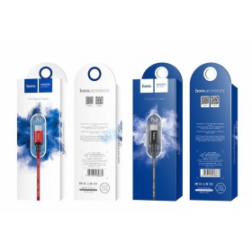 USB cavo Hoco X14 Lightning (rosso / nero) 1.0m