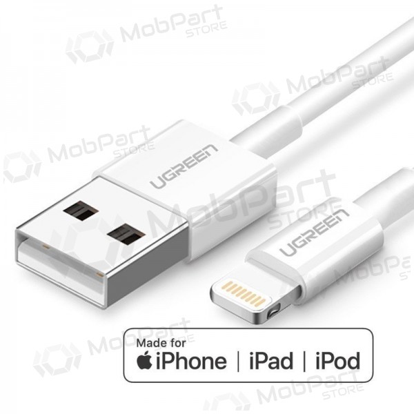 USB cavo Ugreen US155 MFi USB to Lightning 2.4A 2.0m bianca