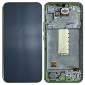 Samsung Galaxy A34 5G schermo / display (verde chiaro) (con una cornice) (originale)
