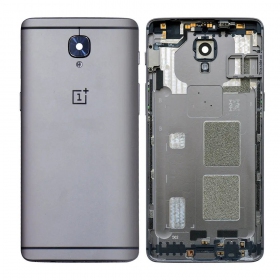 OnePlus 3 / 3T coperchio batteria posteriore grigio (Gunmetal) (usato grade C, originale)
