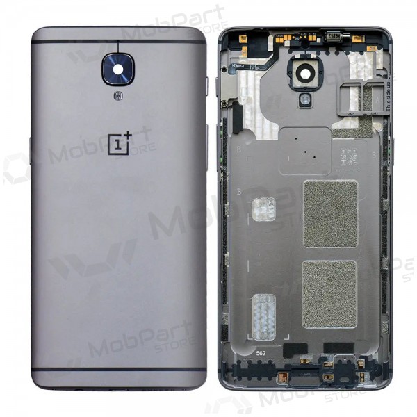 OnePlus 3 / 3T coperchio batteria posteriore grigio (Gunmetal) (usato grade C, originale) OnePlus 3 / 3T coperchio batteria posteriore grigio (Gunmetal) (usato grade C, originale)