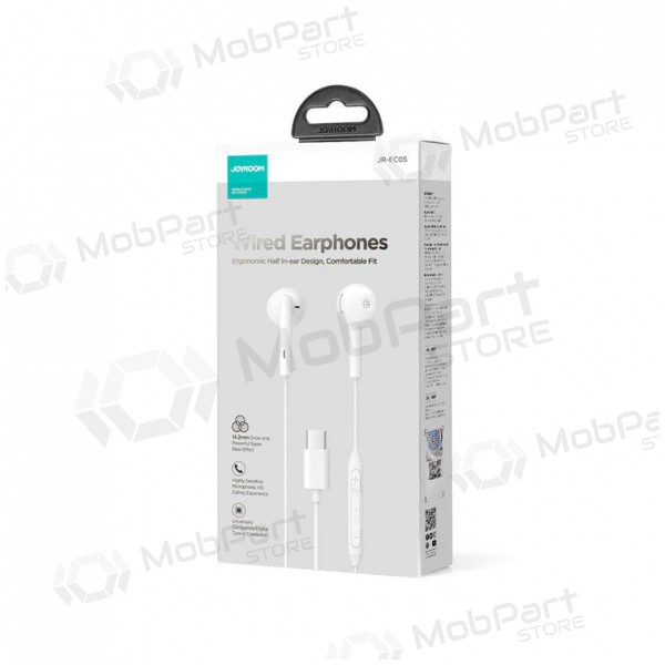 Ausinės Joyroom JR-EC05 USB-C baltos