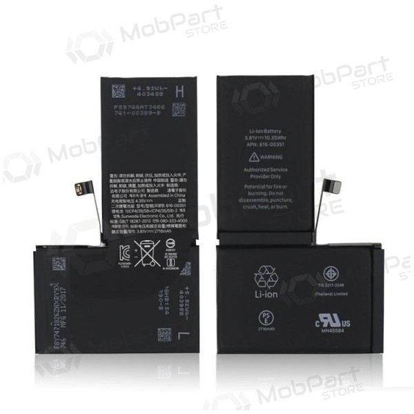 Apple iPhone X batteria / accumulatore (2716mAh) Apple iPhone X batteria / accumulatore (2716mAh)
