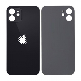 Apple iPhone 12 coperchio batteria posteriore (nero) (bigger hole for camera)
