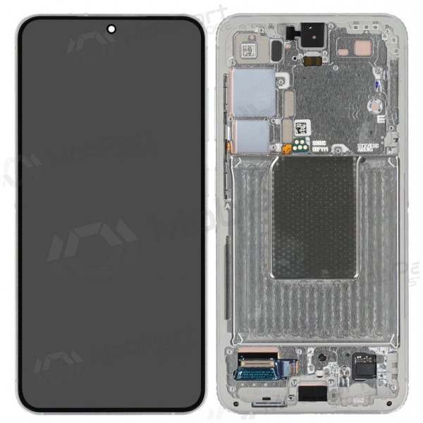 Samsung Galaxy S24 schermo / display (grigio) (con una cornice) (originale)