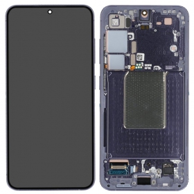 Samsung Galaxy S24 schermo / display (viola) (con una cornice) (originale)