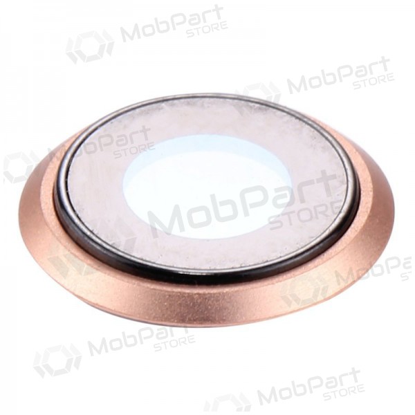 Apple iPhone 8 / SE 2020 vetro della fotocamera (d'oro) (con una cornice) Apple iPhone 8 / SE 2020 vetro della fotocamera (d'oro) (con una cornice)
