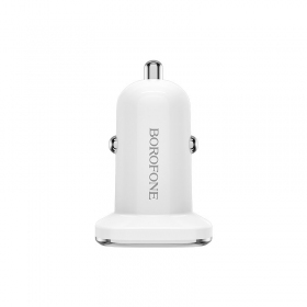Caricatore automobilinis Borofone BZ12 x 2 USB (2.4A) (bianca)