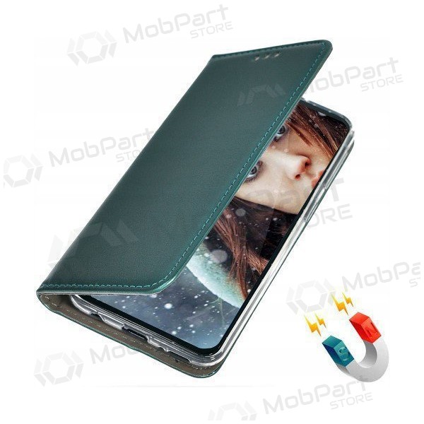 Samsung Galaxy A37 wallet case - Smart Magnetic (verde scuro)