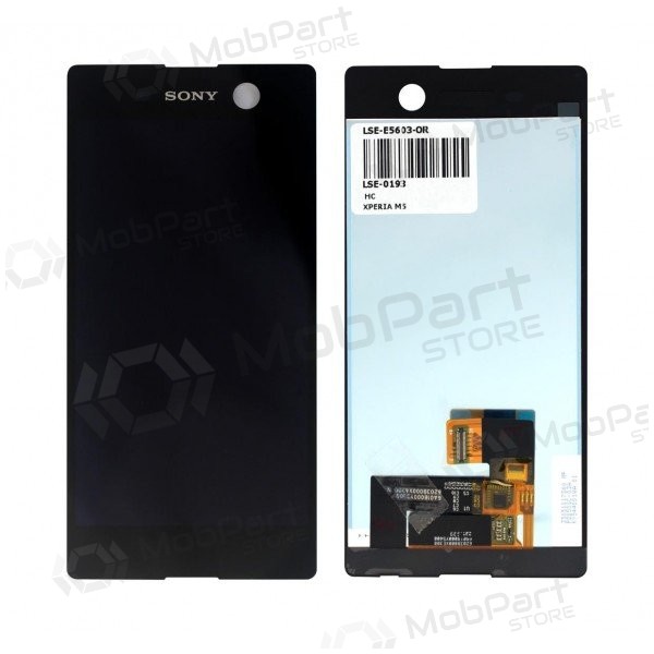 Sony E5603 Xperia M5 / E5606 / E5633 / E5653 / E5663 schermo / display (nero) - Premium Sony E5603 Xperia M5 / E5606 / E5633 / E5653 / E5663 schermo / display (nero) - Premium