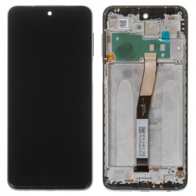 Xiaomi Redmi Note 9S schermo / display (nero) (con una cornice) (originale)