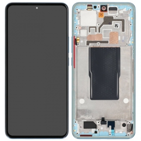 Xiaomi 12T / 12T Pro schermo / display (blu) (con una cornice) (Premium)