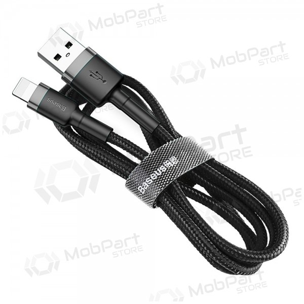 USB cavo Baseus Cafule USB-A to Lightning 1.5A 2.0m grigio-nero CALKLF-CG1