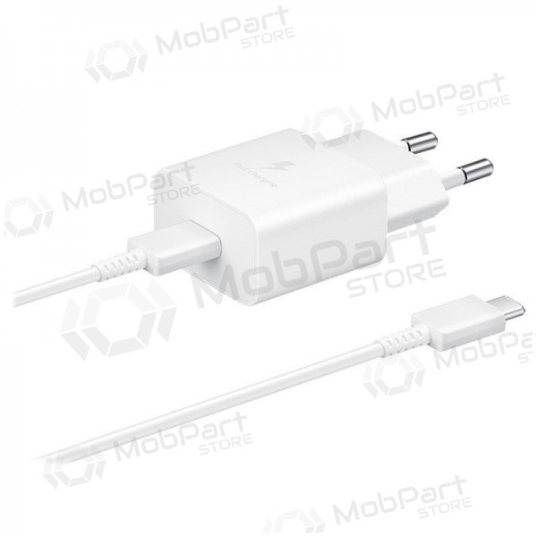 Caricatore originale Samsung EP-T1510XWEGEU 15W + cavo Type-C 1m nel pacchetto bianca
