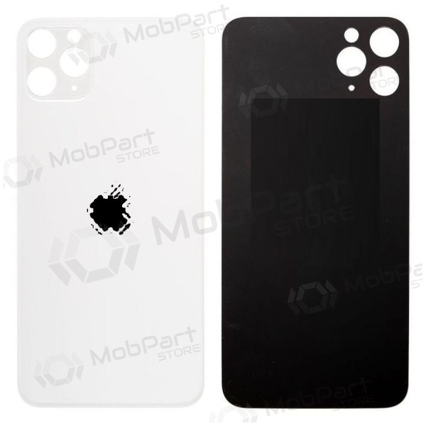 Apple iPhone 11 Pro Max coperchio batteria posteriore (d'argento) (bigger hole for camera) Apple iPhone 11 Pro Max coperchio batteria posteriore (d'argento) (bigger hole for camera)