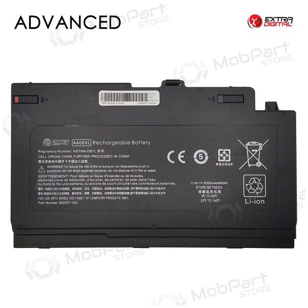 HP AA06XL, 8300mAh batteria del computer portatile, Advanced HP AA06XL, 8300mAh batteria del computer portatile, Advanced
