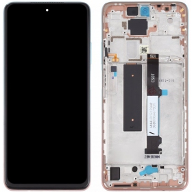 Xiaomi Mi 10T Lite 5G schermo / display (rosa) (con una cornice) (originale)