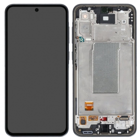 Samsung Galaxy A36 schermo / display (nero) (con una cornice) (originale)