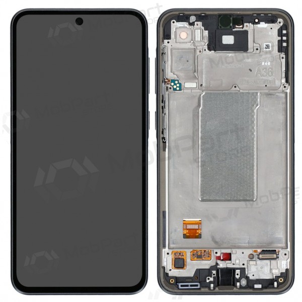 Samsung Galaxy A36 schermo / display (nero) (con una cornice) (originale)