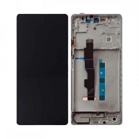 Xiaomi Redmi Note 13 5G schermo / display (Arctic White) (con una cornice) (originale)