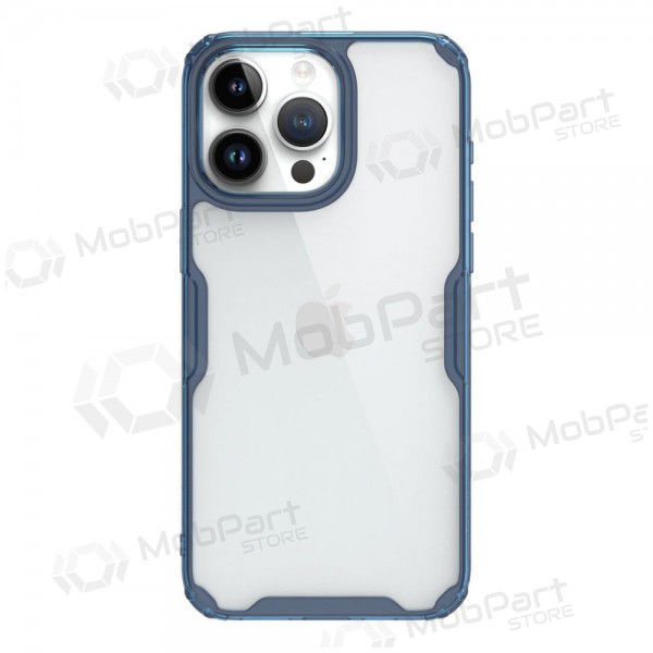 Apple iPhone 15 Pro custodia „Nillkin Nature Pro“ (blu)