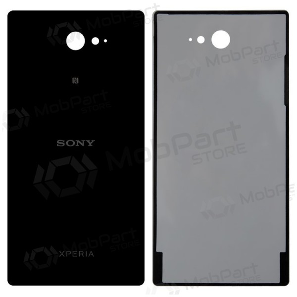 Sony Xperia M2 D2303 / Xperia M2 Aqua D2403 coperchio batteria posteriore (nero) (usato grade A, originale) Sony Xperia M2 D2303 / Xperia M2 Aqua D2403 coperchio batteria posteriore (nero) (usato grade A, originale)