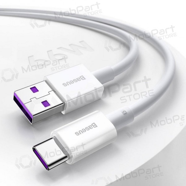 USB cavo Baseus Superior iš USB į Type-C 66W 2.0m bianca CATYS-A02