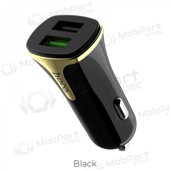 Caricatore automobilinis Hoco Z31 Quick Charge 3.0 (3.4A) x 2 USB (nero)