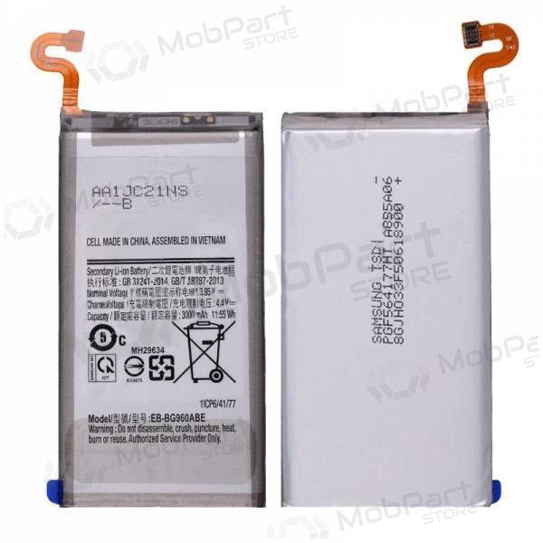 Samsung Galaxy S9 batteria, akumuliatorius (EB-BG960ABE) Samsung Galaxy S9 batteria, akumuliatorius (EB-BG960ABE)