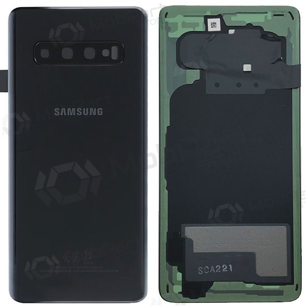 Samsung G973 Galaxy S10 coperchio batteria posteriore nero (Prism Black) (usato grade C, originale) Samsung G973 Galaxy S10 coperchio batteria posteriore nero (Prism Black) (usato grade C, originale)