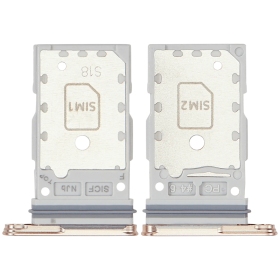 Samsung Galaxy S25, S25+ Vassoio Porta SIM Dual SIM (rosa / oro) (originale)