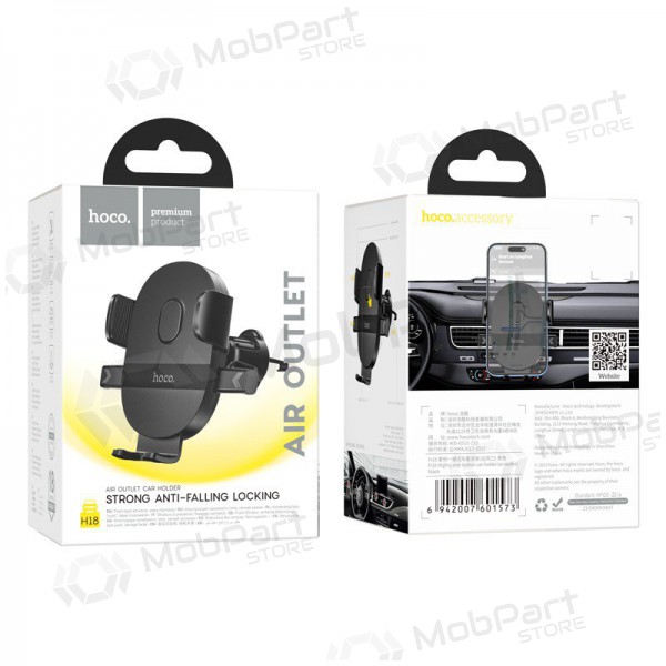 Porta cellulare da auto Hoco H18 nero