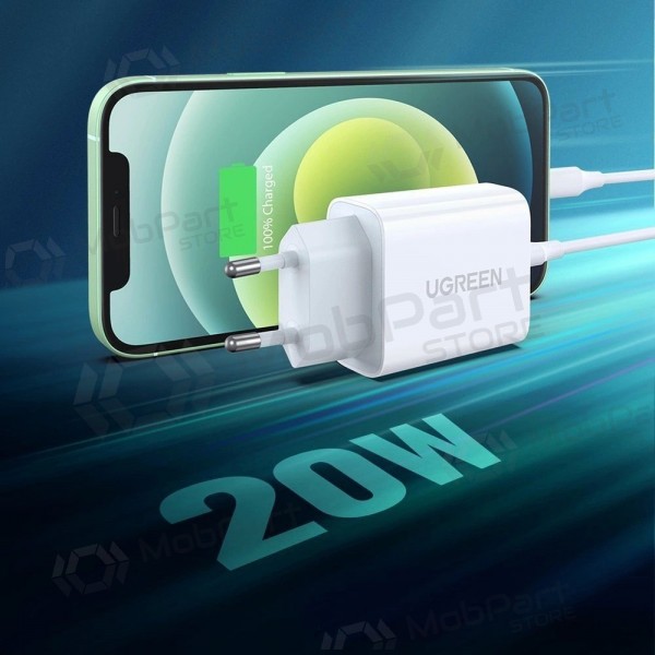 Caricatore buitinis Ugreen CD137 USB-C 20W 3A bianca