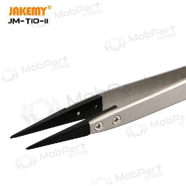 Pinzetta antistatica in metallo Jakemy JM-T10-11 ESD (replaceable head)