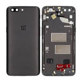 OnePlus 5 coperchio batteria posteriore nero (Midnight Black) (usato grade C, originale)