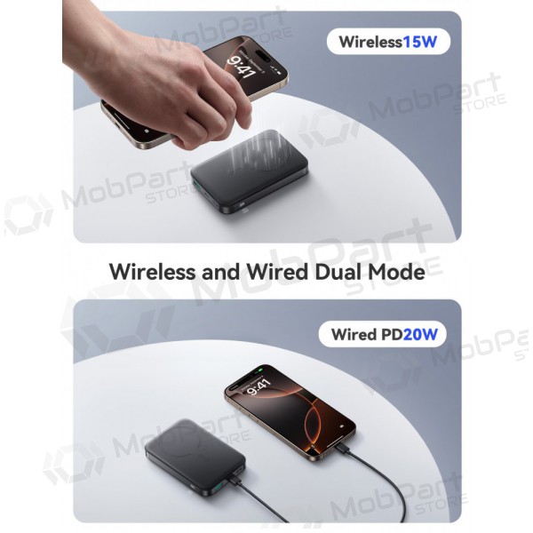 Batteria esterna Power Bank Joyroom JR-PBM12 22.5W Magnetic Wireless 10000mAh nero Batteria esterna Power Bank Joyroom JR-PBM12 22.5W Magnetic Wireless 10000mAh nero